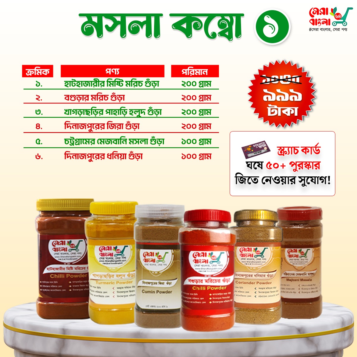 মসলা কম্বো ১
